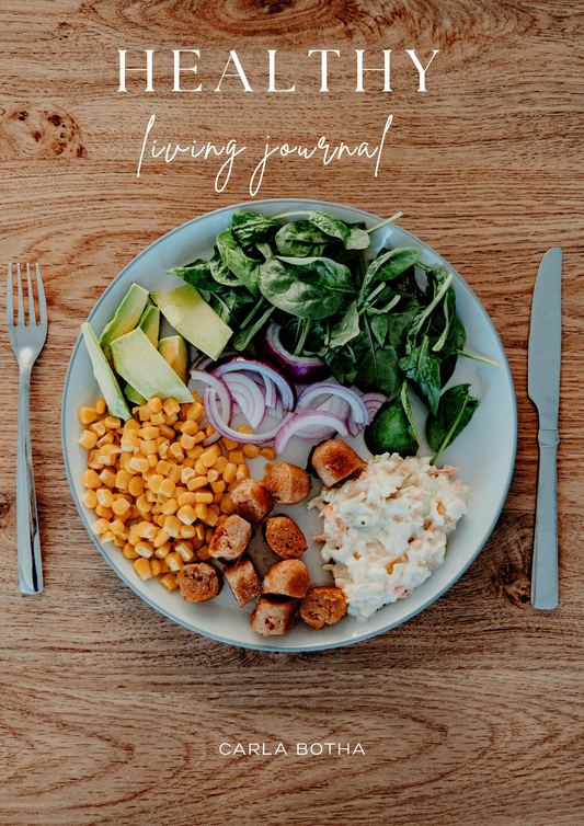 Healthy Living Journal | Wellness & Nutrition Planner by Carla Botha (Printable Download)