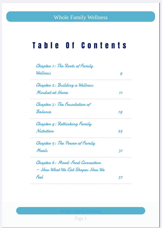 Whole Family Wellness - eBook. - Thrive Together eBooks