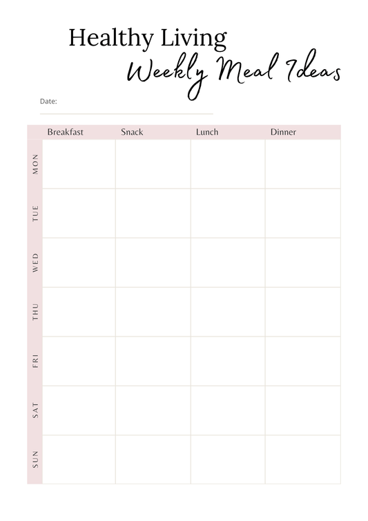 Healthy Living Journal | Wellness & Nutrition Planner by Carla Botha (Printable Download) - Thrive Together eBooks
