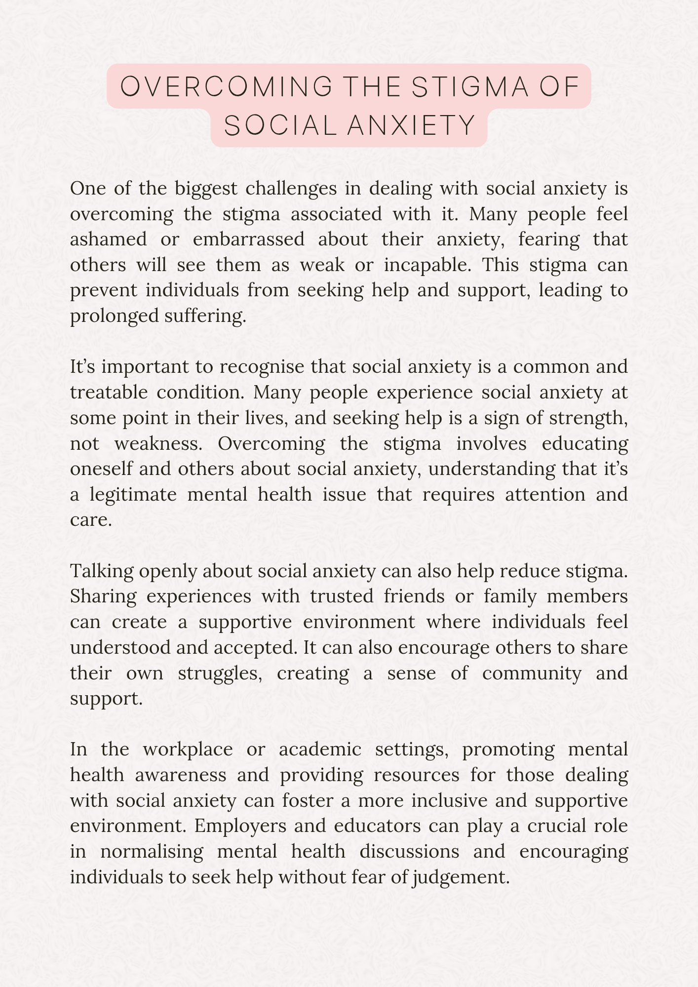 Social Anxiety