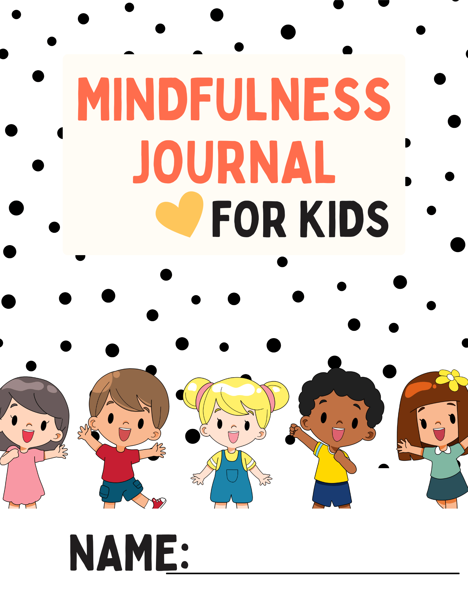 Mindfulness Journal for Kids - Style 1 - Digital Divas