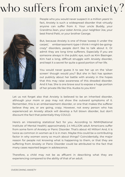 Overcoming Anxiety: A Practical Guide and Workbook - Thrive Together eBooks