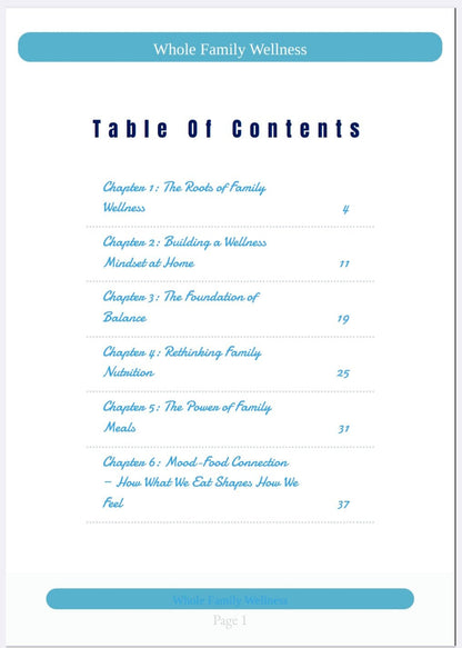Family wellness strategies for nutrition, mental health, and daily routines
