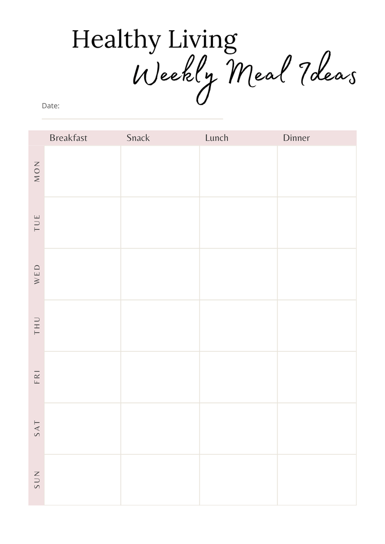 Healthy Living Journal | Wellness & Nutrition Planner by Carla Botha (Printable Download) - Thrive Together eBooks