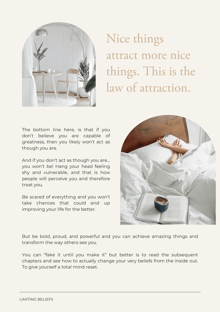 Limiting beliefs - ebook & Workbook - Thrive Together eBooks