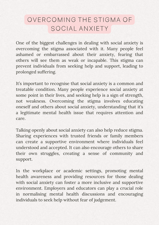 Social Anxiety - Thrive Together eBooks