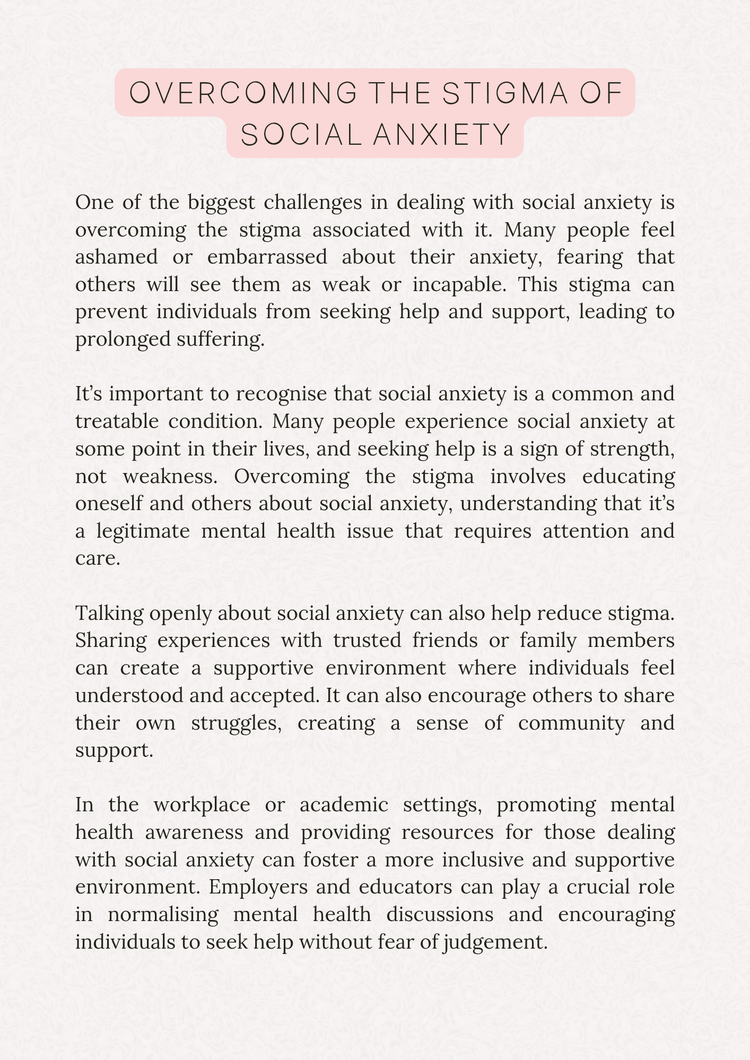 Social Anxiety - Thrive Together eBooks